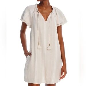 Cupio Cream Dress with Tassel Details